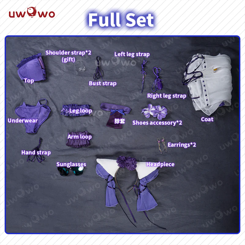 【In Stock】Uwowo Azur Lane Cheshire Swimsuit Summer Cosplay Costume - Image 5