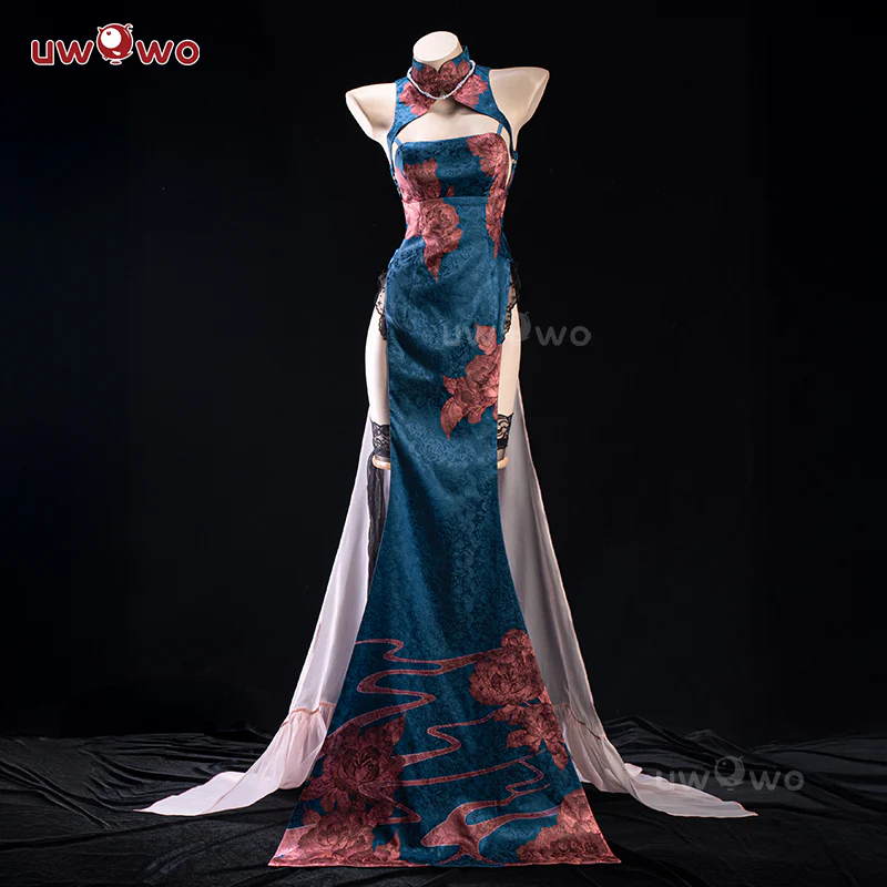 【In Stock】Uwowo Game Azur Lane Chien Wu Cheongsam Gown Boudoir Cosplay Costume - Image 4