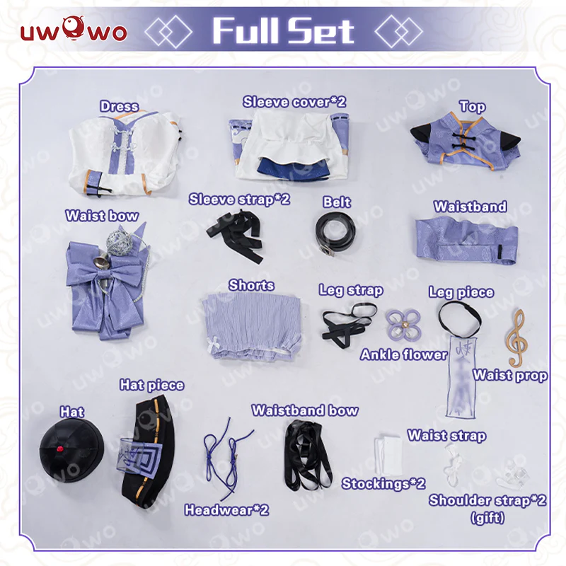 S-3XL INSTOCK Uwowo Game Honkai Star Rail Fanart Robin Jiangshi Chinese Zombie Cosplay Costume - Image 10