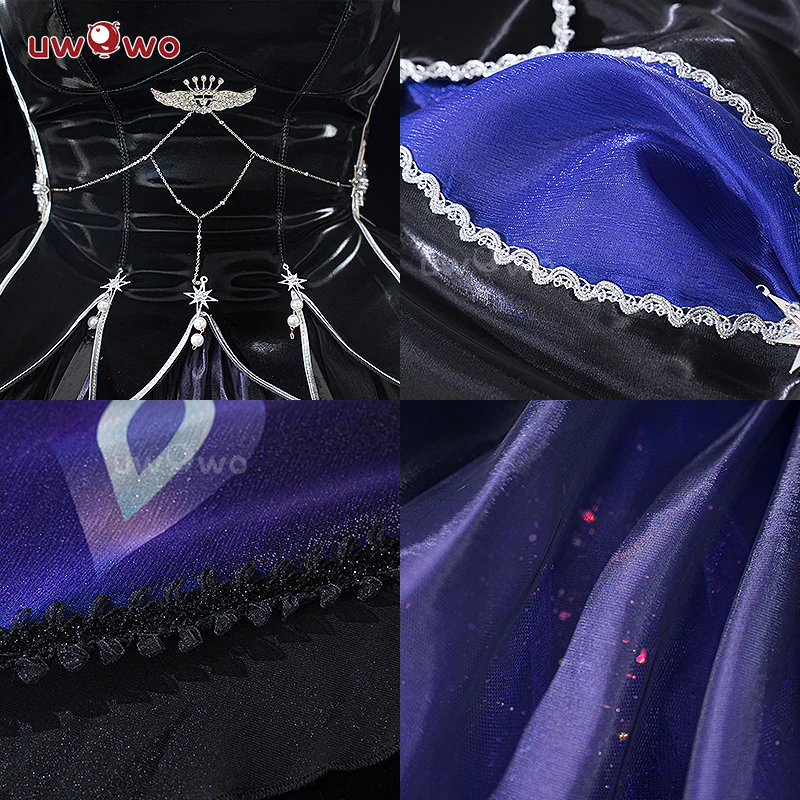 S-3XL INSTOCK-Uwowo Game Honkai Star Rail Robin Black Dress Cosplay Costume - Image 5