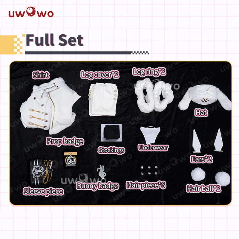 【Pre-sale】Uwowo Game NIKKE Blanc Fortune Express Boudoir Cosplay Costume - Image 5