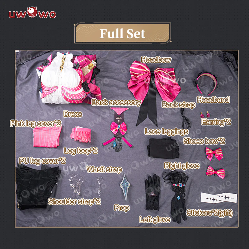 S-3XL Uwowo Game Wuthering Waves WuWa Carlotta Cosplay Costume - Image 5