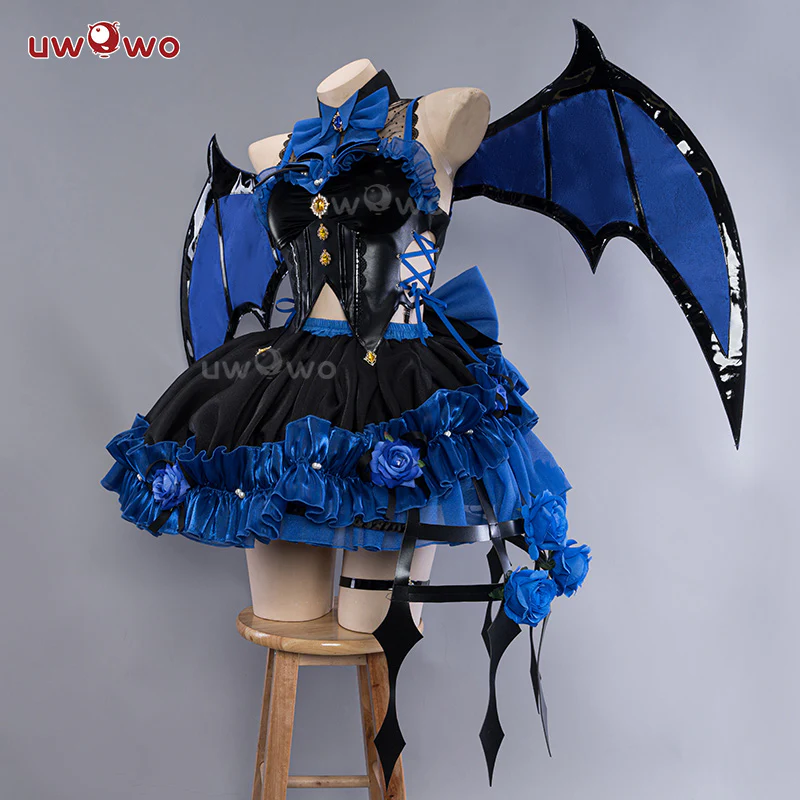 【Special Discount】[Last Batch]【In Stock】Uwowo Genshin Impact Fanart Furina Focalors Black Devil Lolita Dress Cosplay Costume - Image 3