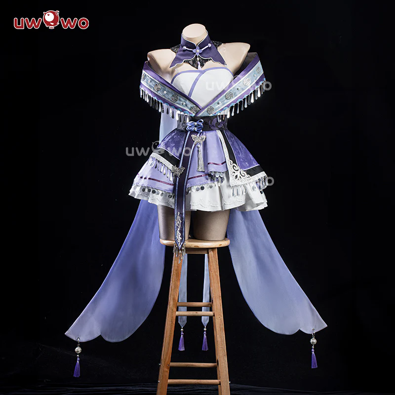 【Special Discount】[Last Batch]Uwowo Genshin Impact Fanart Keqing Witch Cosplay Costume - Image 3