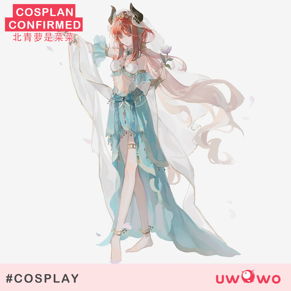 [Last Batch] INSTOCK-Uwowo Genshin Impact Fanart Nilou 'Aqua Seraphina' Dance Dress Cosplay Costume - Image 2