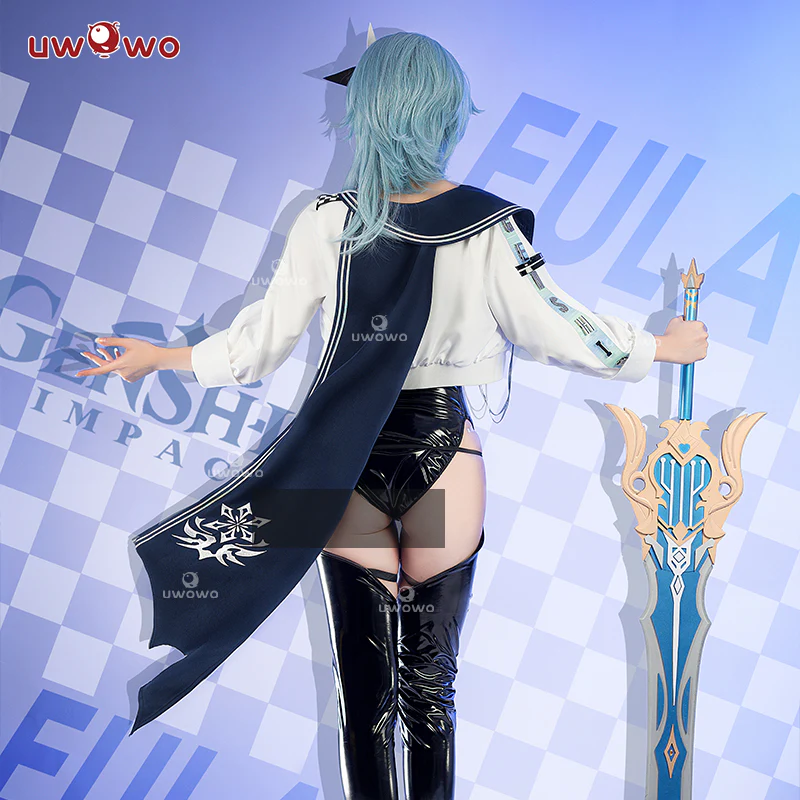 【Special Discount】【In Stock】Uwowo Genshin Impact Fanart Racing Eula Cosplay Costume - Image 4
