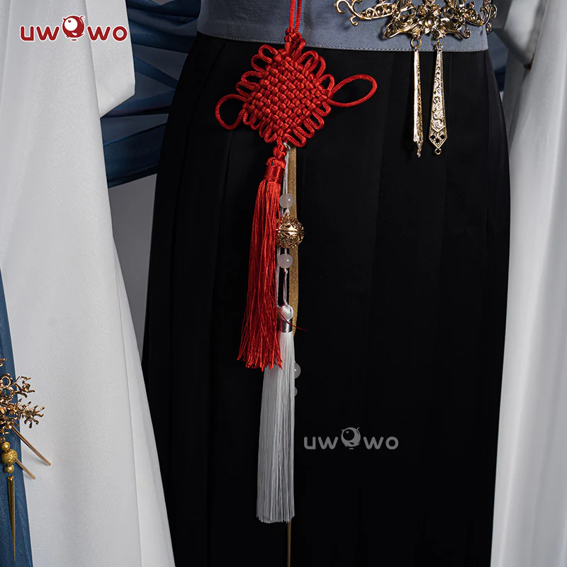 [Last Batch] 【In Stock】Uwowo Genshin Impact Fanart Shenhe Chinese Hanfu Traditional Clothing Liyue Cosplay Costume - Image 5