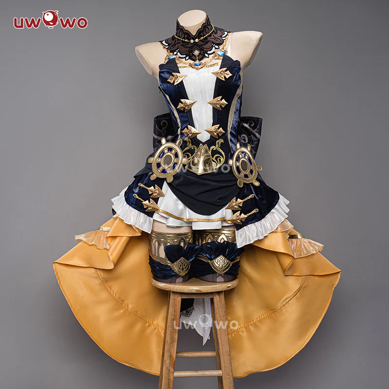 S-3XL INSTOCK Uwowo Genshin Impact Navia Fontaine Rococo Style Dress Cospaly Costume - Image 4