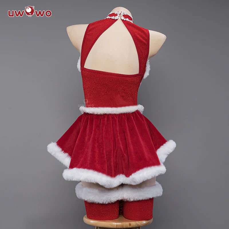 S-3XL Uwowo Nier: Automata 2B Red Holiday Christmas Cosplay Costume - Image 5