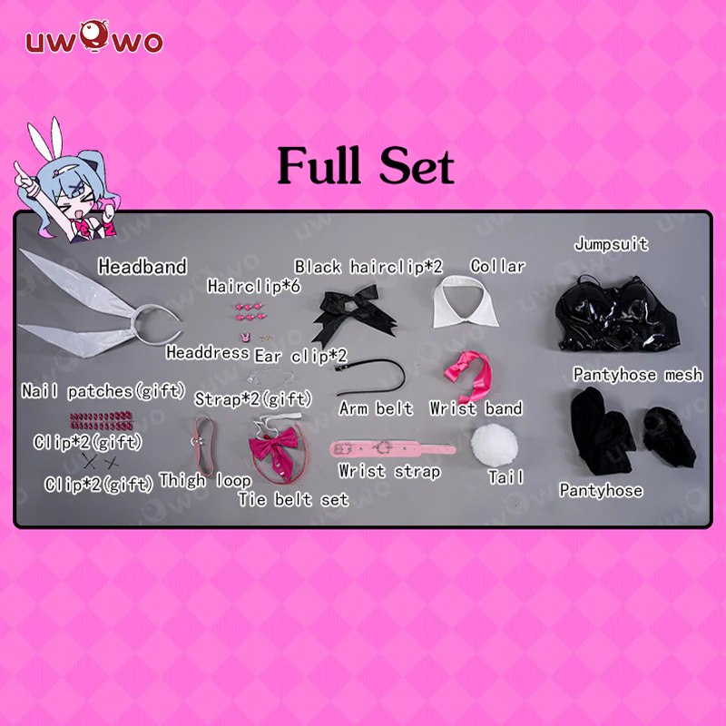 【In Stock】Uwowo V Singer Rabbit Hole Bunny Cosplay Costume - Image 5