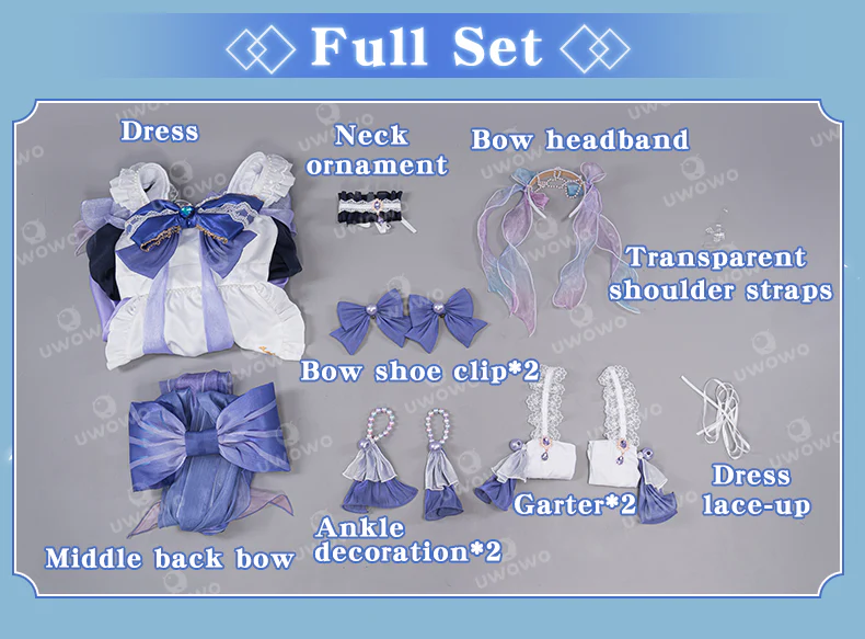 [Last Batch]【Special Discount】【In Stock】Exclusive Uwowo Genshin Impact Fanart Kokomi Maid Ver Cosplay Costume - Image 7