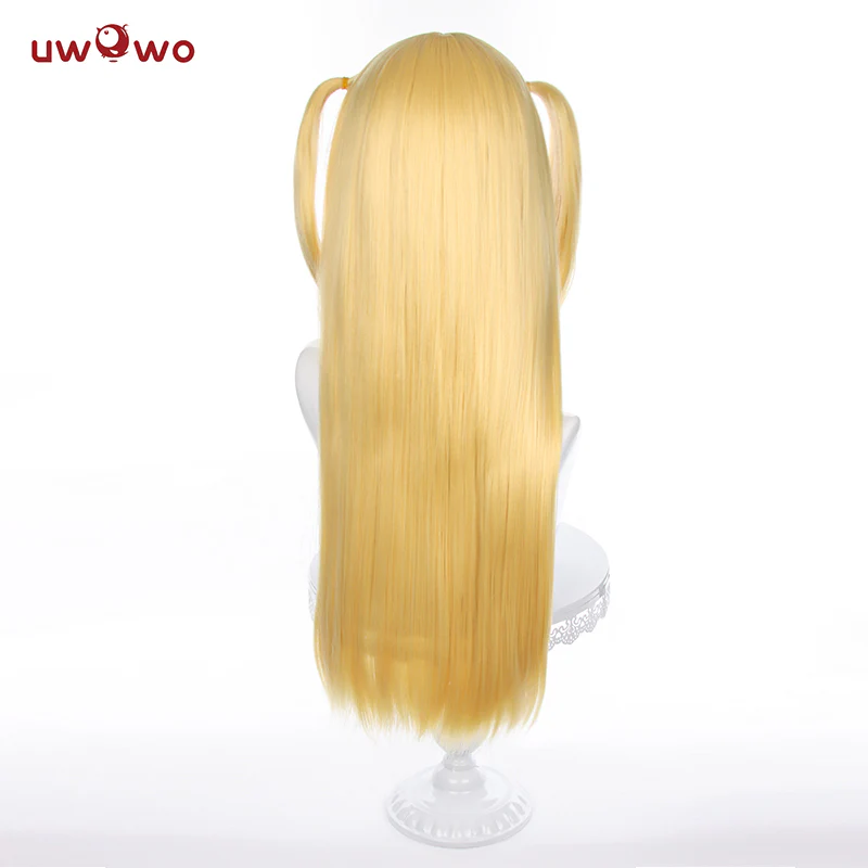 Uwowo Anime Death Note Cosplay Wig Misa Cosplay Wig Yellow Long Hair - Image 5