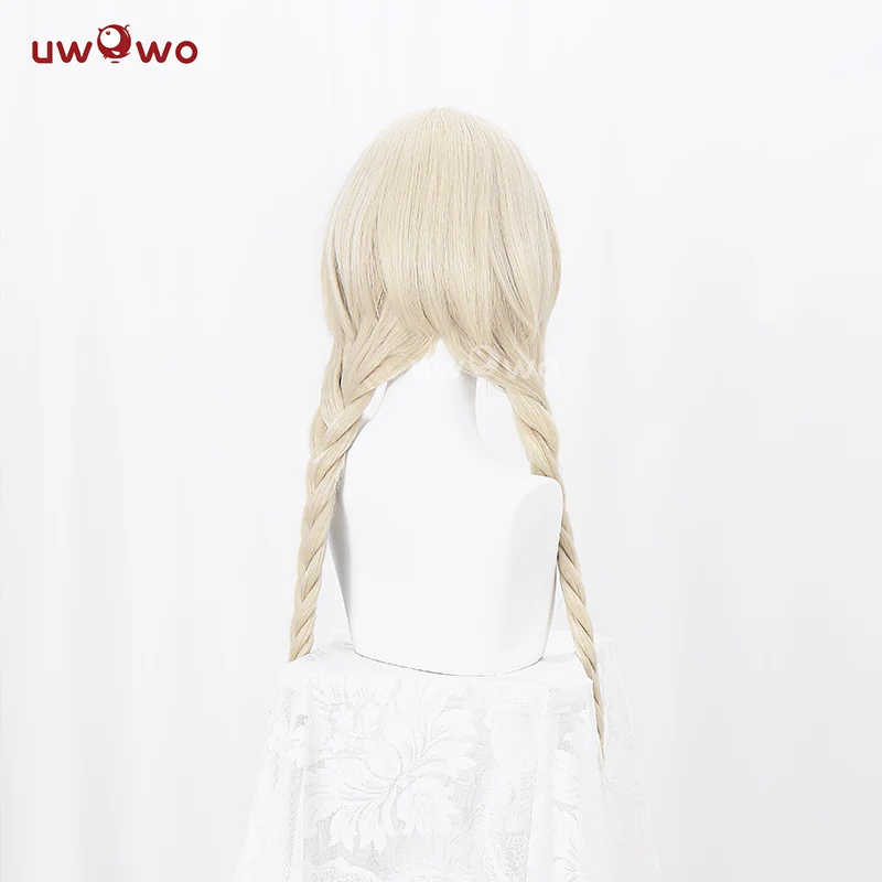 Uwowo Azur Lane IJN Owari Sheep Girl 18+ Sexy Cosplay Wig Long Yellow Hair - Image 5