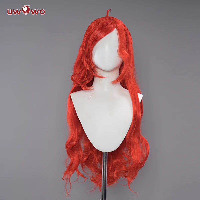Uwowo Bloom Wig Princess Cosplay Orange Long Hair