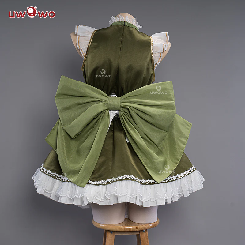 [Last Batch]【In Stock】Uwowo Game Genshin Impact Fanart Cosplay Nahida Cute Maid Ver Cosplay Costume - Image 3