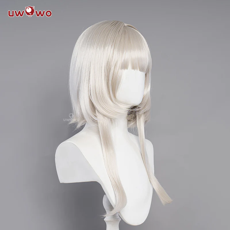 Uwowo Game Genshin Impact Fatui Cosplay Fatui Wig Sandrone wig 35CM Hair 55CM Ponytail - Image 3