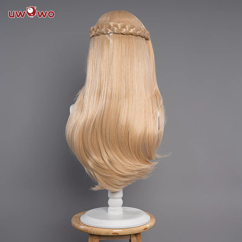 Uwowo Genshin Impact: Fischl  Wig Amy Gothic Electro New Skin Mondstadt Cosplay Wig Long Hair - Image 2