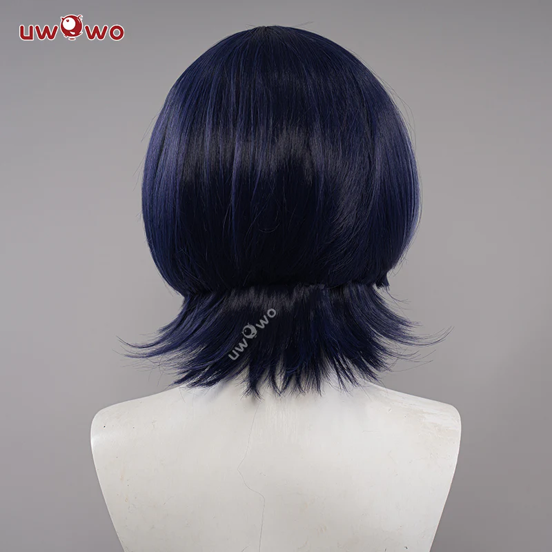 【Pre-sale】Uwowo Genshin Impact Wanderer Scaramouche Sumeru Anemo Cosplay Wig Short Hair - Image 4