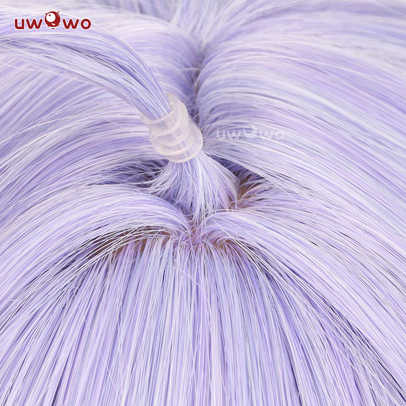 Uwowo Honkai Star Rail Cosplay Wig Bailu Dragon Wig Long Blue Hair (With Horns And Hair Rings) - Image 6