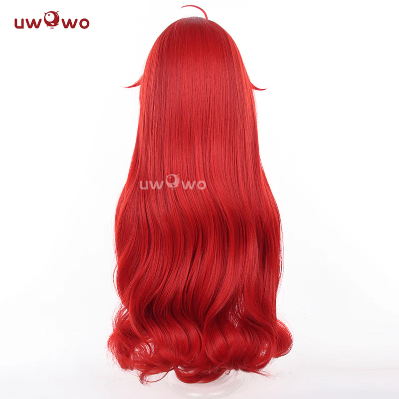 Uwowo Honkai: Star Rail  Cosplay Wig Long Red Hair - Image 4