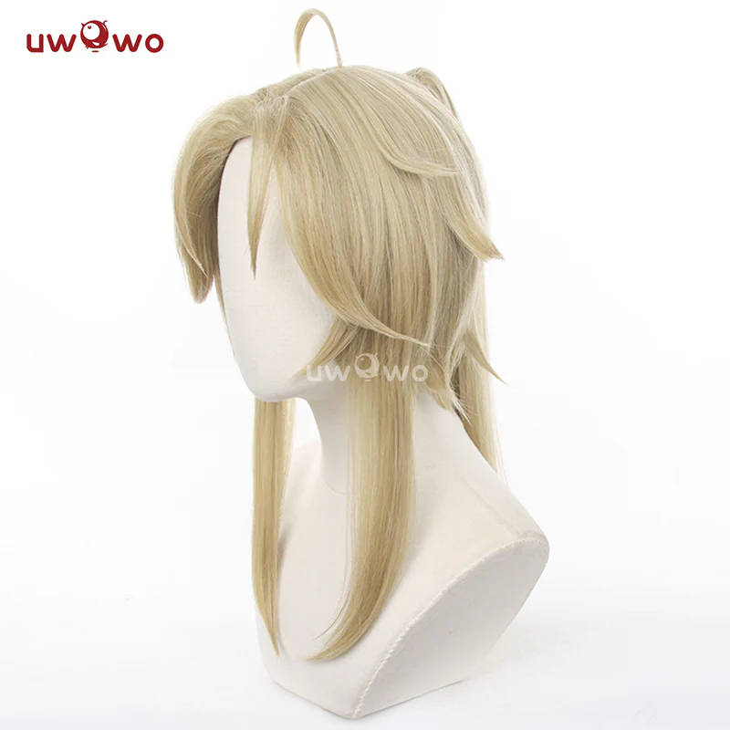 Uwowo Honkai: Star Rail Cosplay Wig Yanqing Cosplay Wig Yellow Hair - Image 2