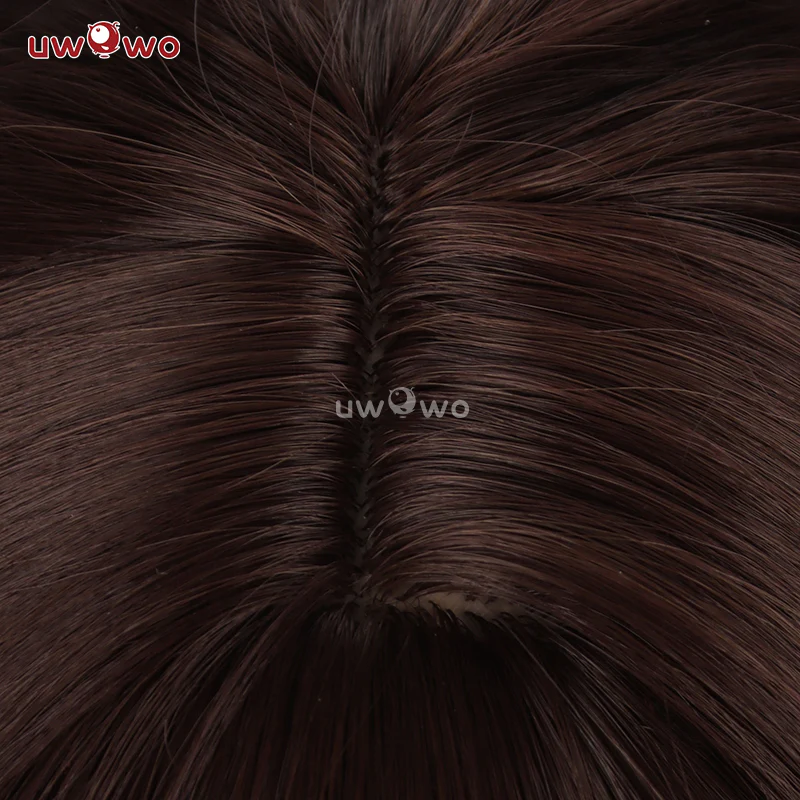 Uwowo Honkai Star Rail Tingyun Cosplay Wig Brwon Hair With Ears - Image 5