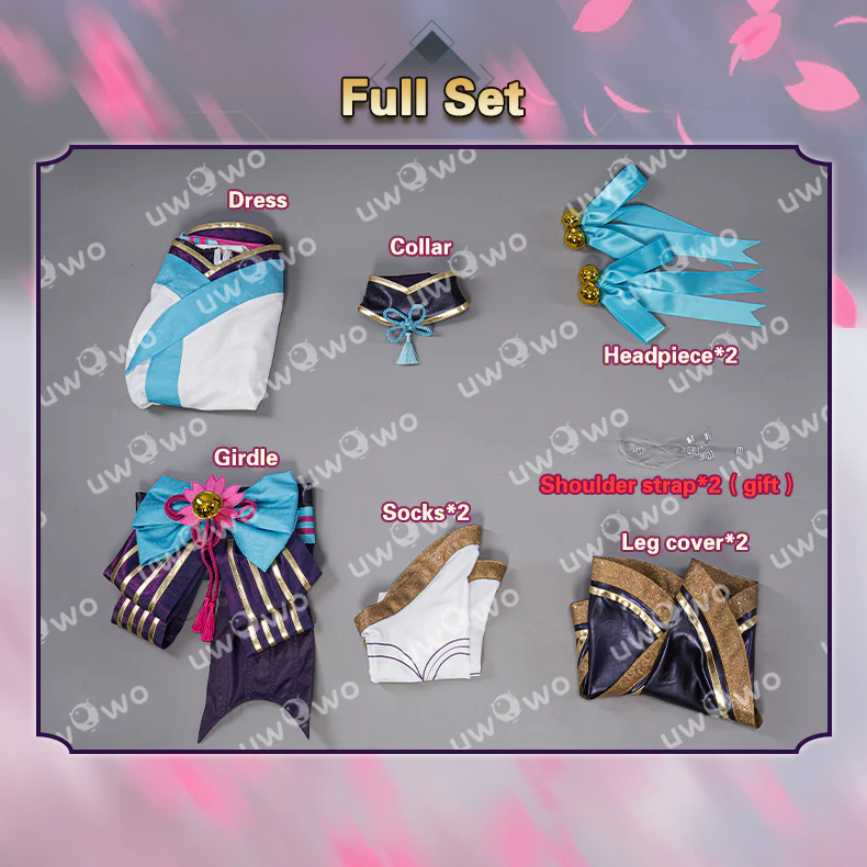 INSTOCK S-3XL Uwowo LOL Spirit Blossom Ahri ASU The Nine-Tailed Fox Halloween Cosplay Costume - Image 6