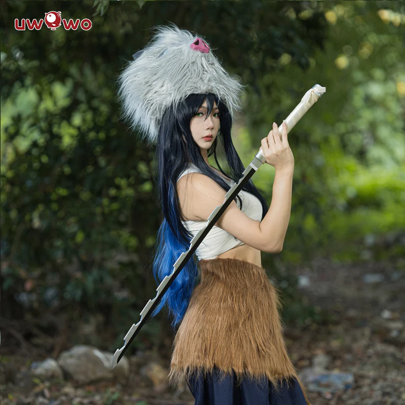 Uwowo Anime Cosplay Hashibira Inosuke Female Halloween Costume - Image 3