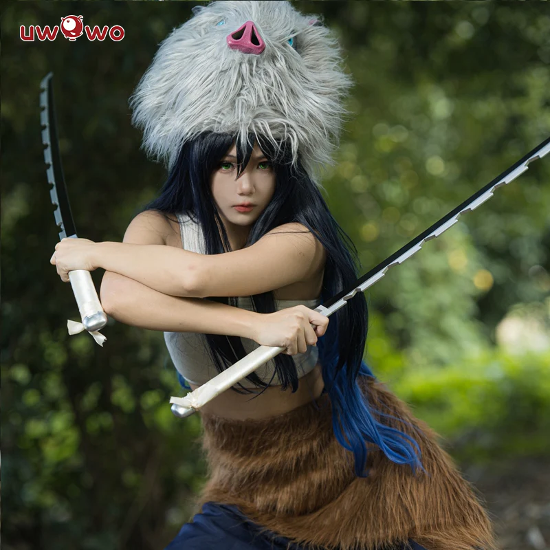 Uwowo Anime Cosplay Hashibira Inosuke Female Halloween Costume - Image 4