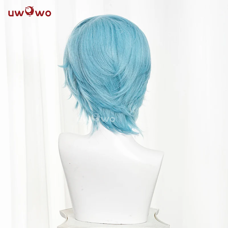 Uwowo Anime Oshi no Ko Season 2 Aqua Cosplay Wig Short Blue Hair - Image 5