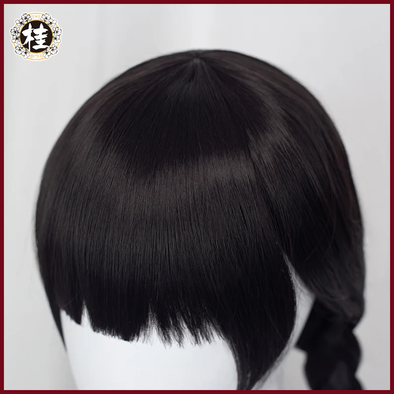 Uwowo BINDing Uzuki Momo 卯月桃子 Cosplay Wig 65cm Black Braids Hair - Image 2