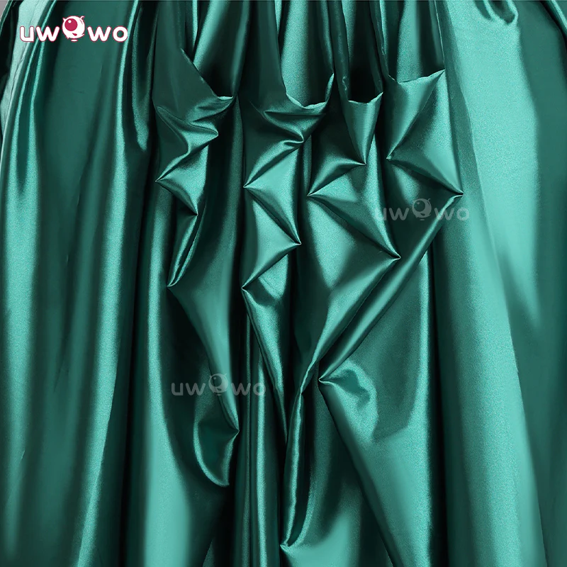 Uwowo Collab Series: Agnes Green Prom Dress Wednesday Season 2 Cosplay Costume XS-3XL - Image 3