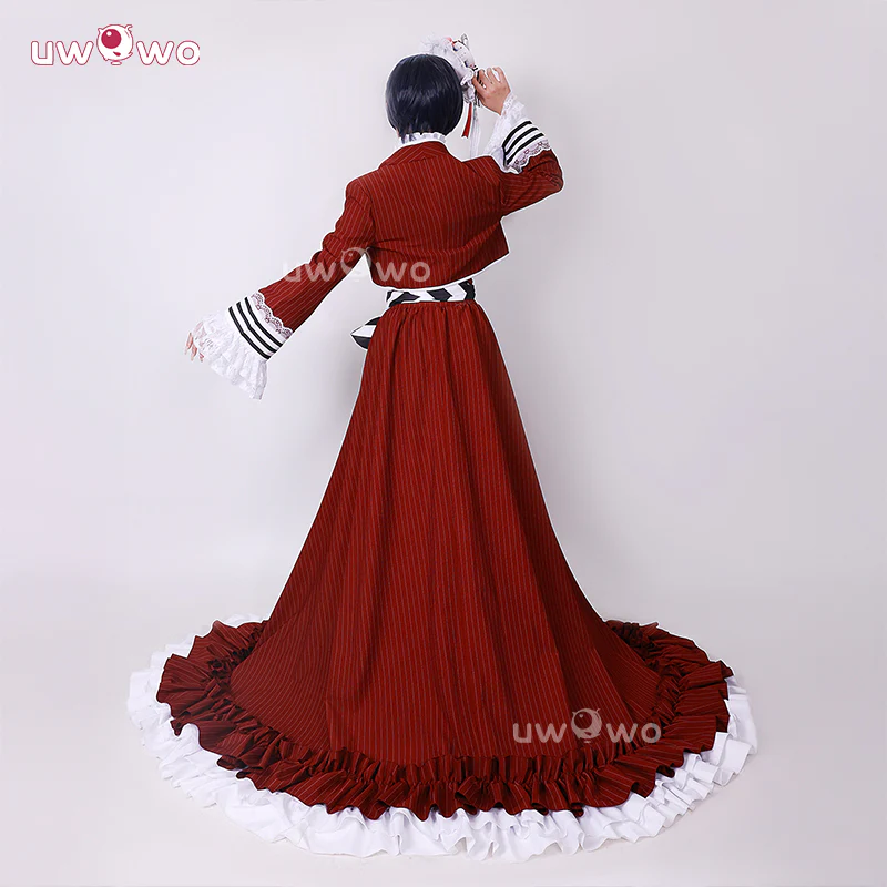 Uwowo Collab Series: Anime Black Butler Ciel Phantomhive Black Teacup Cosplay Costume - Image 3