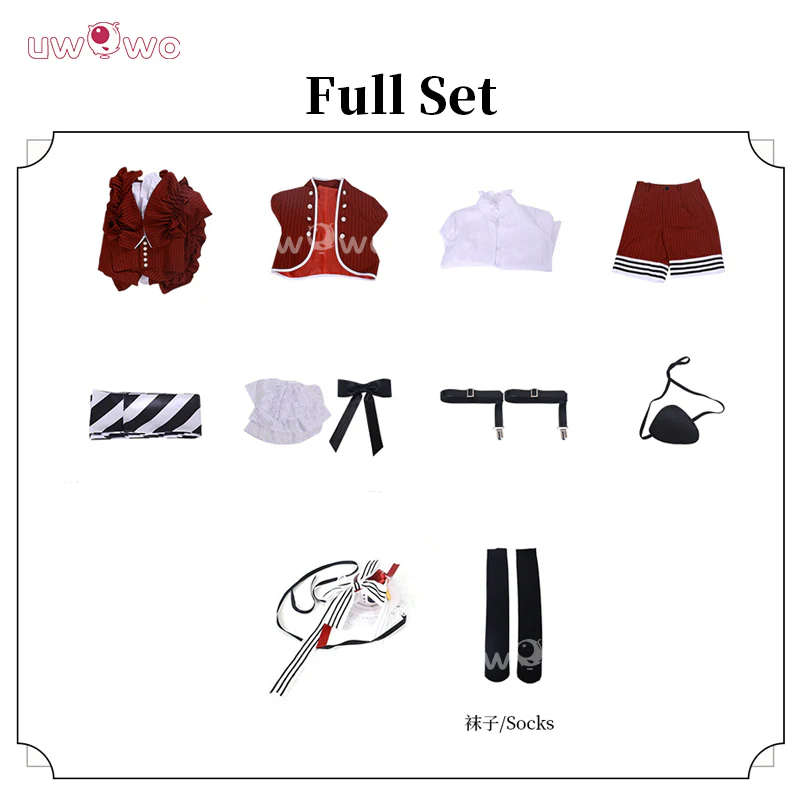 Uwowo Collab Series: Anime Black Butler Ciel Phantomhive Black Teacup Cosplay Costume - Image 6