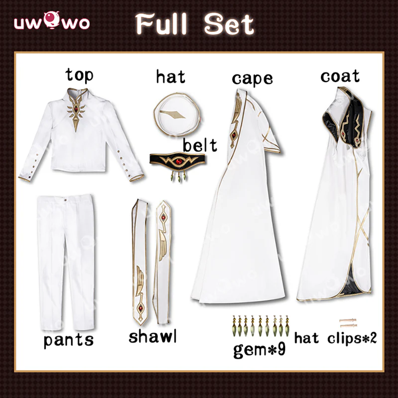 Uwowo Collab Series Anime Code Geass: Lelouch Emperor Ver. Cosplay Costume - Image 5