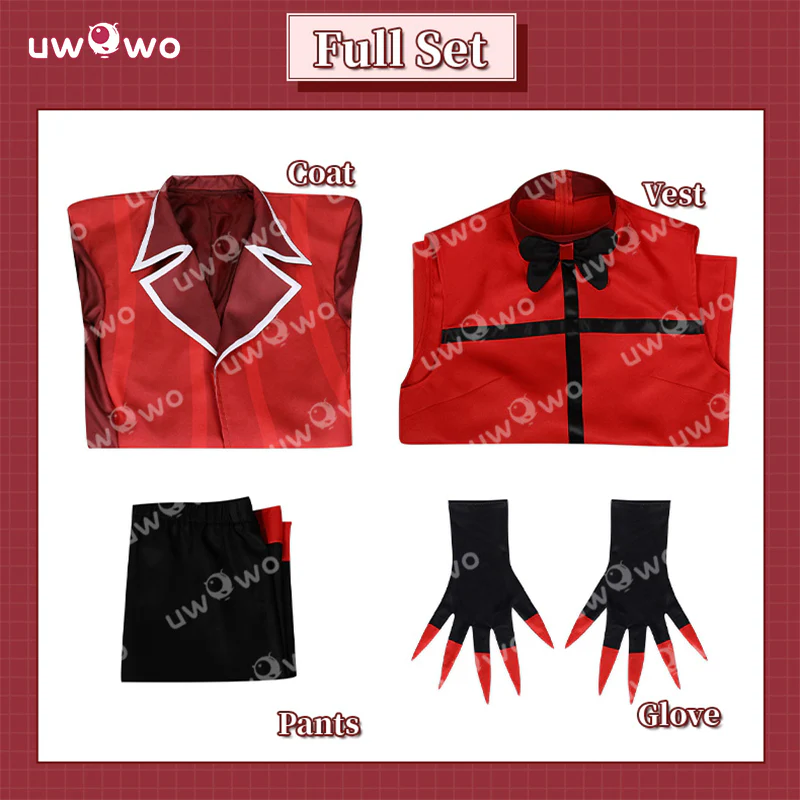Uwowo Collab Series: Anime Hell Hotel Cloak Suit Cosplay Costume - Image 5