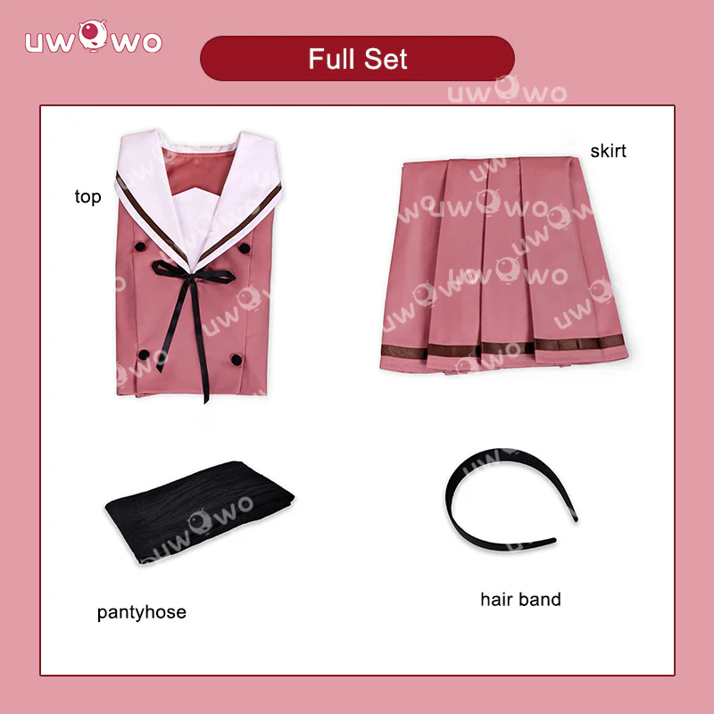 Uwowo Collab Series: Kaoruko Waguri Anime The Fragrant Flower Blooms with Dignity School Uniform Cosplay Costume S-XL - Image 5