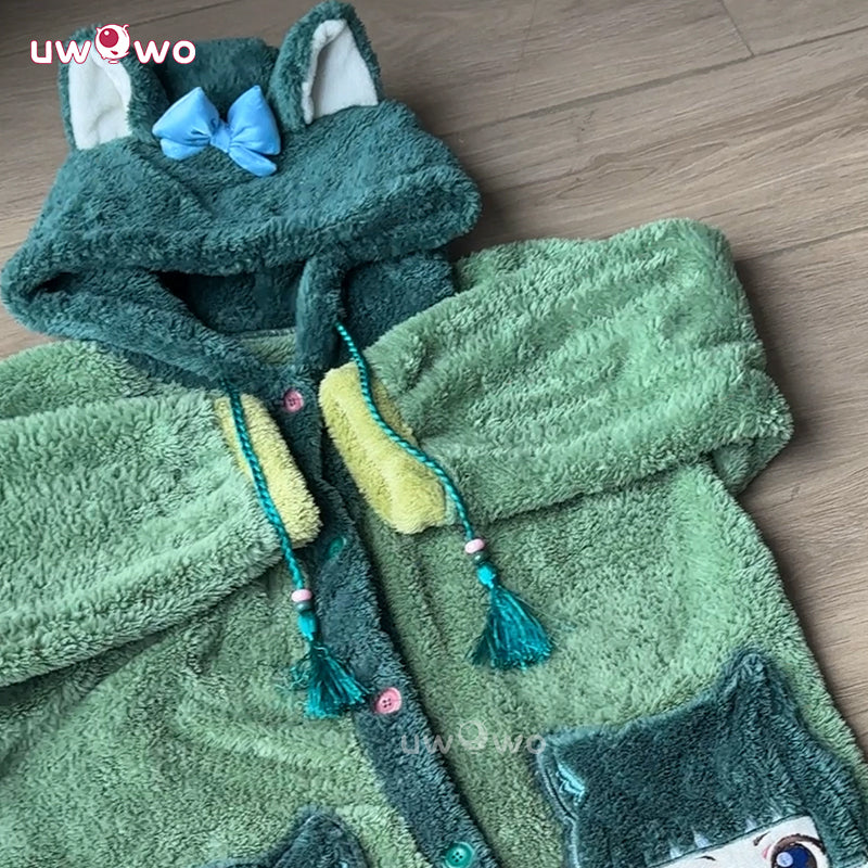 Uwowo Collab Series: Anime The Apothecary Diaries Maomao Winter Plush Sleepwear Pajamas Fanart Cosplay Costume - Image 3