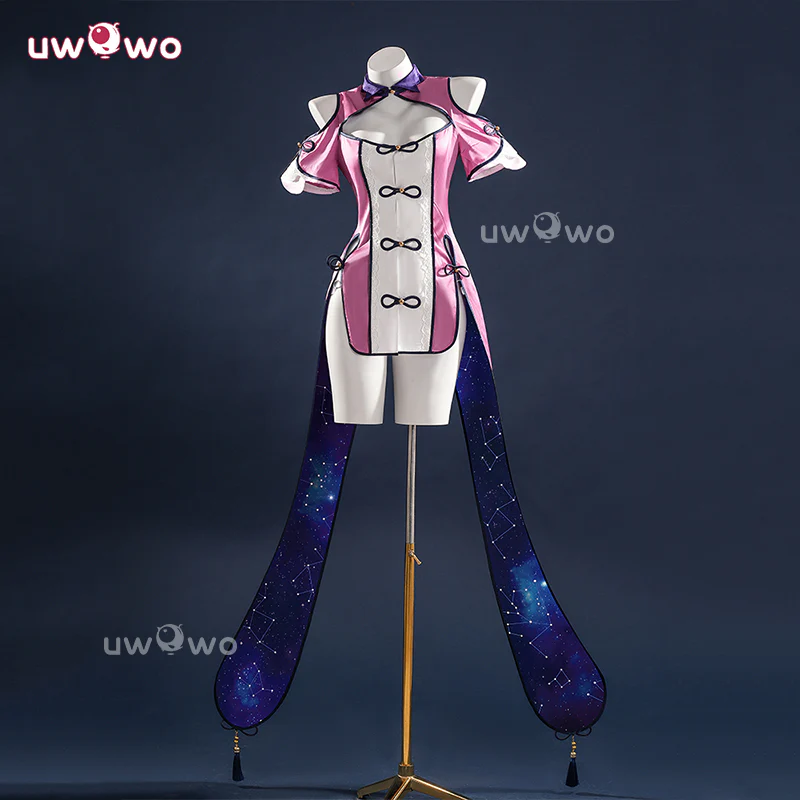 Uwowo Collab Series: Date A Live Mukuro Hoshimiya Cheongsam Cosplay Costume XS-2XL - Image 3