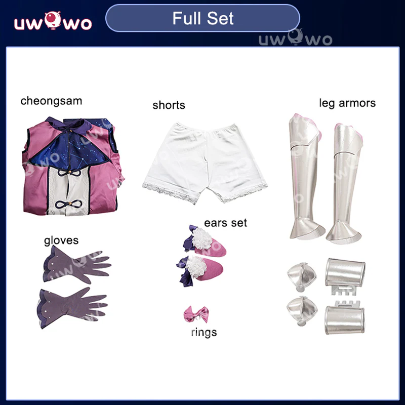 Uwowo Collab Series: Date A Live Mukuro Hoshimiya Cheongsam Cosplay Costume XS-2XL - Image 5