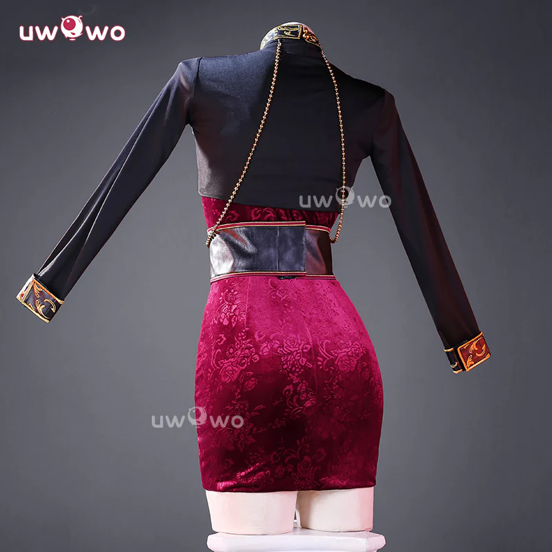Uwowo Collab Series: Game 30 Anniversary Velvet Dress Cosplay Costume S-2XL - Image 2