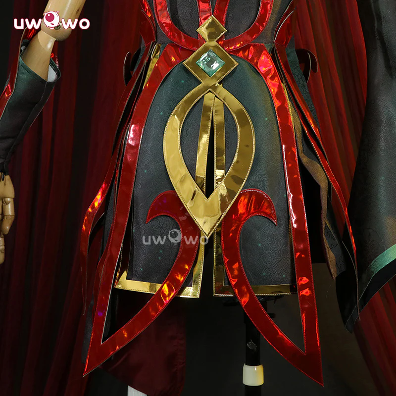 Uwowo Collab Series: Game Female Cosplay Costume Green - Image 3