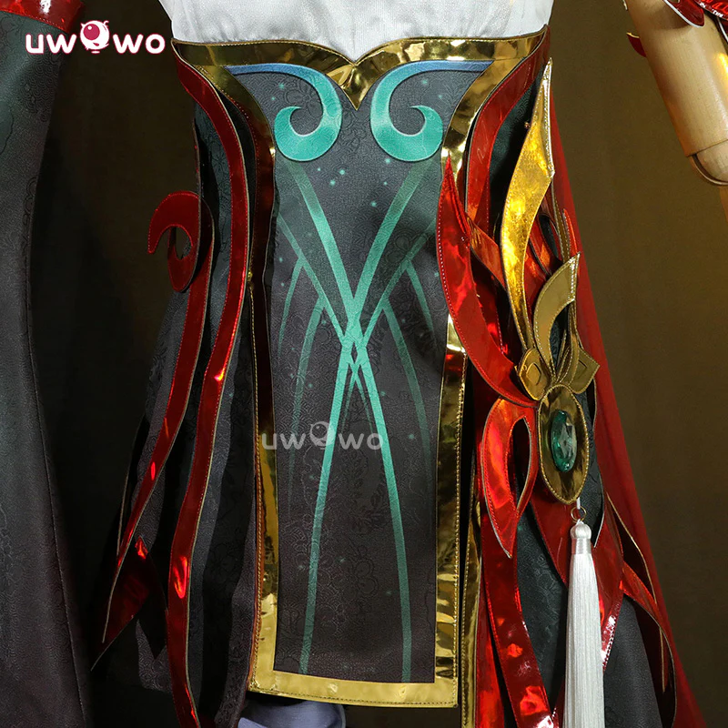 Uwowo Collab Series: Game Female Cosplay Costume Green - Image 4