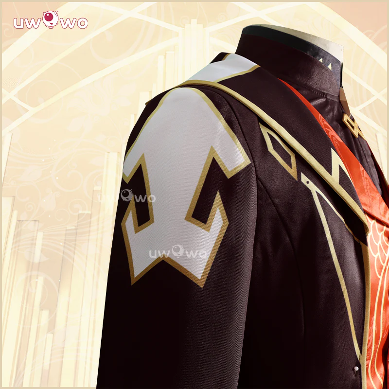 Uwowo Collab series: Game Genshin Impact Zhongli Concert Cosplay Costume - Image 6