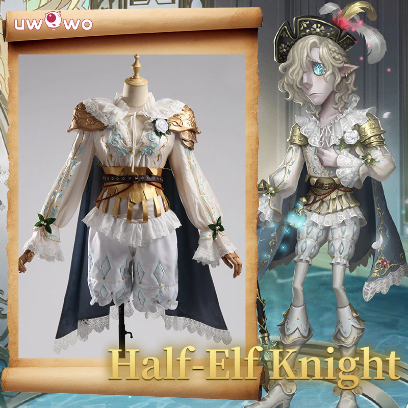 Uwowo Collab Series: Game Identity V Grave Keeper Half-Elf Knight Cosplay Costume