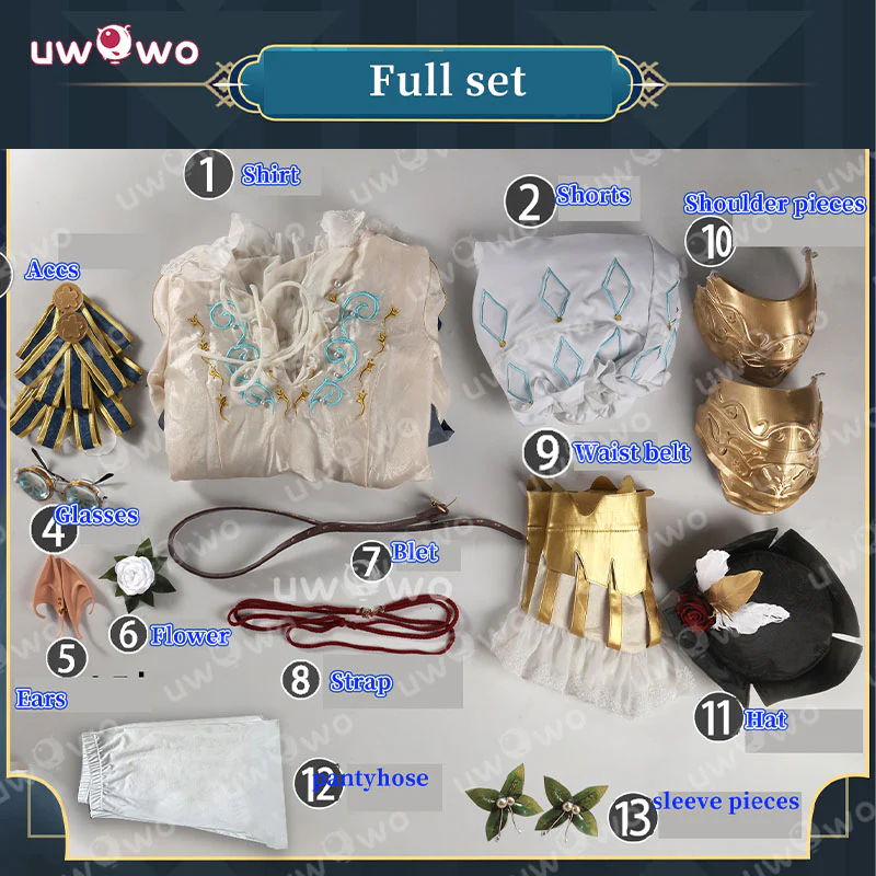 Uwowo Collab Series: Game Identity V Grave Keeper Half-Elf Knight Cosplay Costume - Image 5