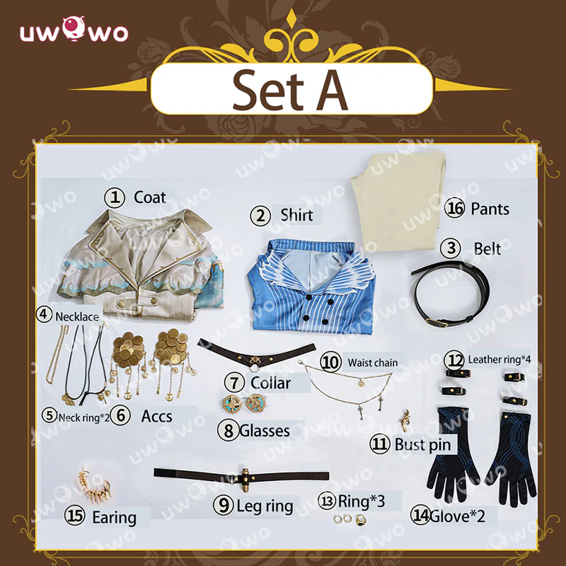 Uwowo Collab Series Game Identity V Mercenary Cabinet of Curiosities The Voyage of Oceanus Cosplay Costume - Image 5
