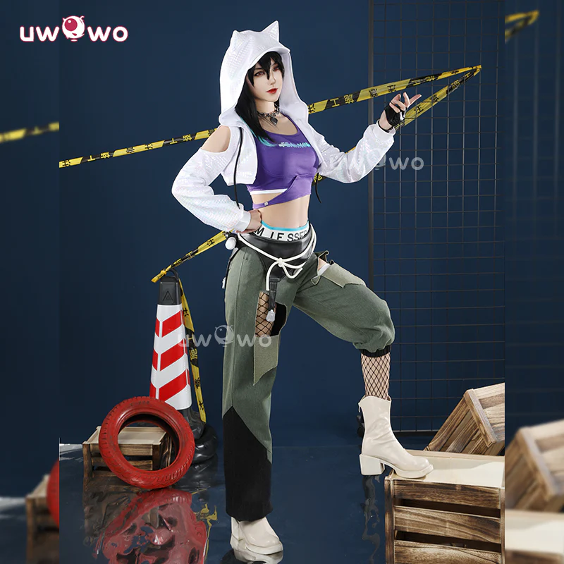 Uwowo Collab Series: Game Overwatch 2 x LE SSERAFIM Fearless Ashe Cosplay Costume XS-XXL
