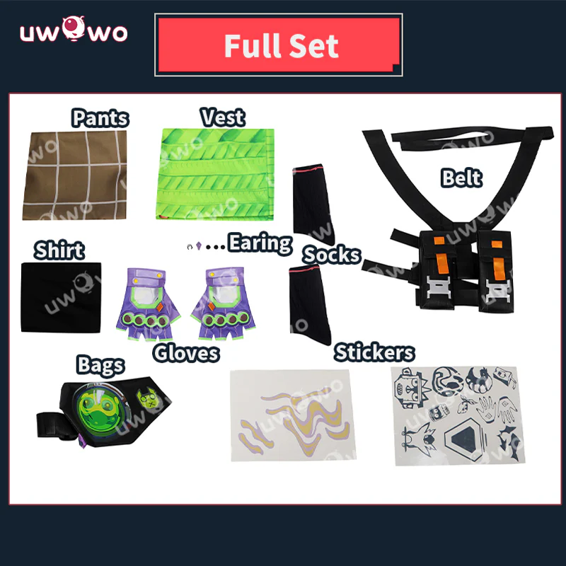 Uwowo Collab Series:Game Valorant Gekko Cosplay Costume - Image 6