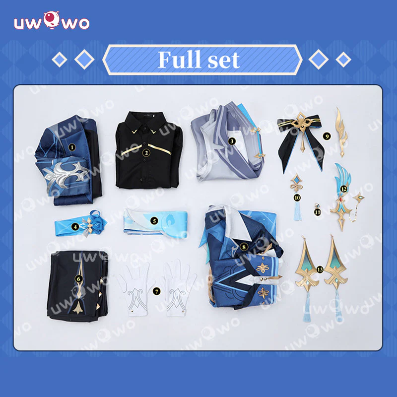 Uwowo Collab Series: Genshin Impact Neuvillette Melusent Gift Male Cosplay Cosutme XS-2XL - Image 5